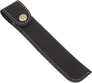Zerodeko Estuche de Cuero Vintage para Pluma Estilográfica Negro Estilo Caballos, Funda Individual Portátil y Ligera para Bolígrafos y Lápices, Protección Creativa para Oficina y Escuela