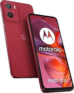 Motorola G05 Rojo (4GB RAM/128GB), 50MP, Celular Desbloqueado - Versión Internacional