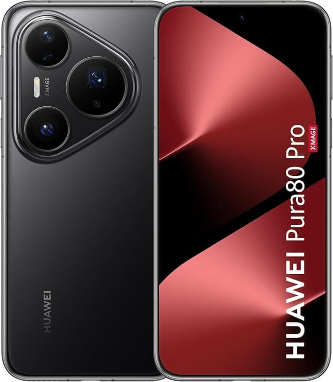 HUAWEI Pura 80 Pro Smartphone 12GB+512GB, Cámara Ultra Chroma de 1 Pulgada, Cámara Macro Telefoto de Ultra Iluminación, Cancelación de Ruido con IA, Batería 5170 mAh y Supercharge Dual, Celular Negro